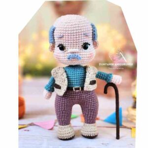 Receita de amigurumi em PDF - Avô