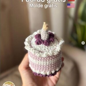 Receita de amigurumi gratuita - Bolinho