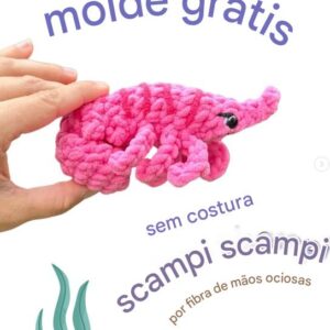 Receita de amigurumi gratuita - Camarão