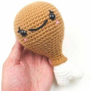 Receita de amigurumi em PDF - Coxa de Frango