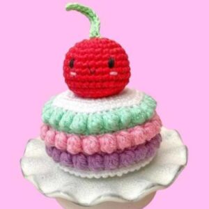Receita de amigurumi em PDF - Cupcake Pastelito