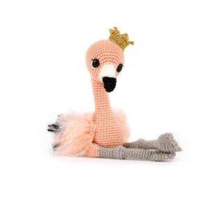 Receita de amigurumi em PDF - Mini Flamingo