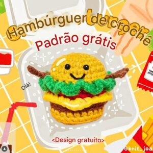 Receita de amigurumi gratuita - Hambúrguer
