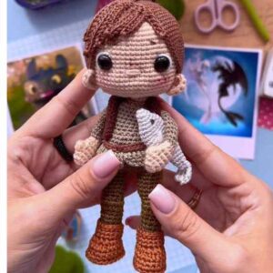 Receita de amigurumi em PDF - Hiccup - Como Treinar seu dragão