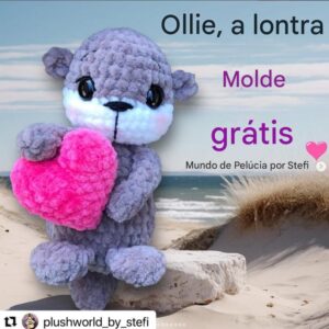 Receita de amigurumi gratuita - Ollie , a Lontra