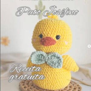 Receita de amigurumi gratuito - Pato Joséfino