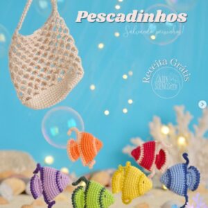 Receita de amigurumi gratuita - Pescadinhos