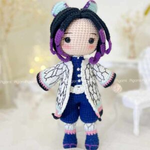 Receita de amigurumi em PDF - Shibobu - Demon Slayer