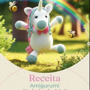 Receita de amigurumi gratuita - Unicórnio Mel