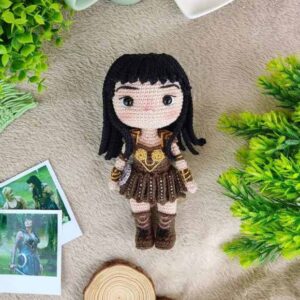 Receita de amigurumi em PDF - Xena