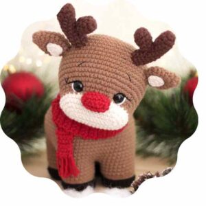 Receita de amigurumi em PDF - Rena