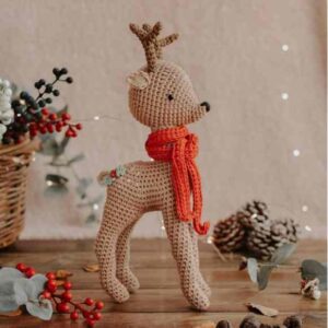 Receita de amigurumi em PDF - Rena