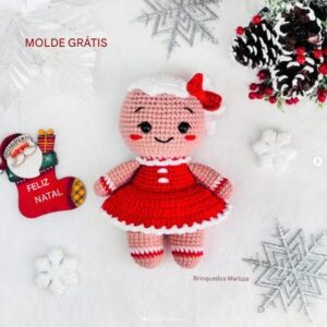 Receita de amigurumi gratuita - Biscoitinha de Gengibre