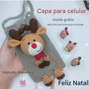 Receita de amigurumi gratuita - Bolsa Rena
