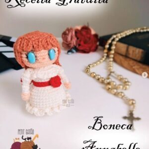Receita de amigurumi gratuita - Boneca Annabella