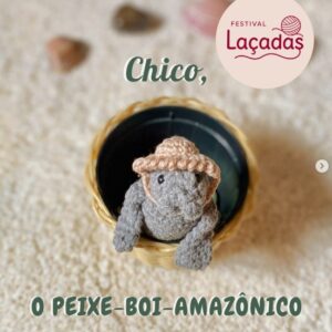 Receita de amigurumi gratuita - Chico , o peixe boi amazônico
