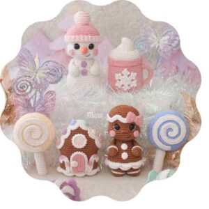 Receita de amigurumi em PDF - Doce Natal