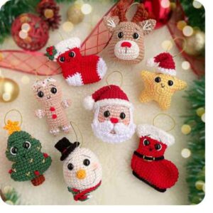 Receita de amigurumi em PDF - E-book Feliz Natal