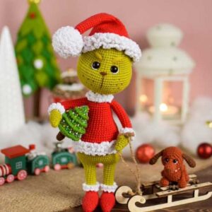 Receita de amigurumi em PDF - Grinch