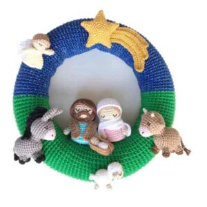 Receita de amigurumi em PDF - Guirlanda Mini Presépio