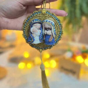 Receita de amigurumi em PDF - Mini Sagrada Familia