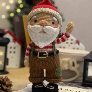 Receita de amigurumi em PDF - Papai Noel