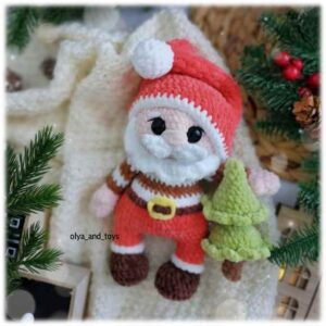 Receita de amigurumi em PDF - Papai Noel