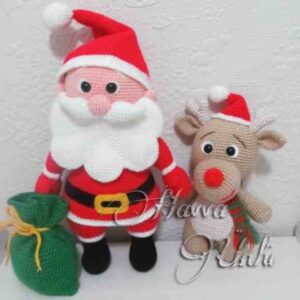 Receita de amigurumi em PDF - Papai Noel