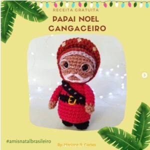 Receita de amigurumi gratuita - Papai Noel Cangaceiro