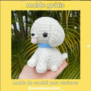 Receita de amigurumi gratuita- Retriver
