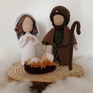 Receita de amigurumi em PDF - Sagrada Familia