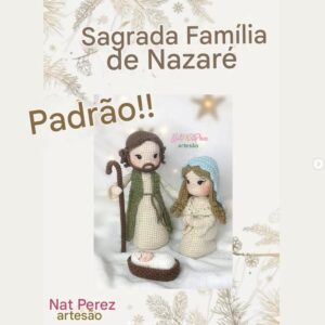 Receita de amigurumi gratuita - Sagrada Familia de Nazaré