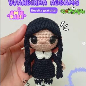Receita de amigurumi gratuita - Wandinha