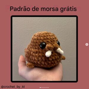 Receita de amigurumi gratuita - Morsa