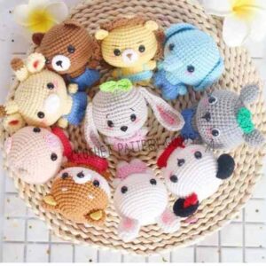 Receita de amigurumi em PDF - Animais