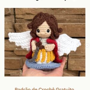 Receita de amigurumi gratuita - São Miguel Arcanjo
