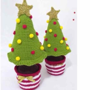 Receita de amigurumi em PDF - Árvore de Natal