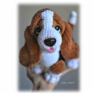 Receita de amigurumi em PDF - Basset