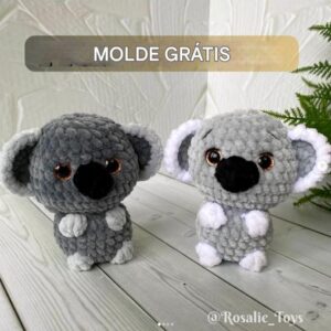 Receita de amigurumi gratuita - Bebê Coala