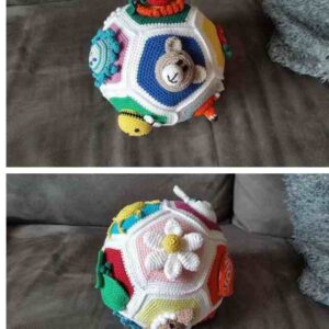 Receita de amigurumi em PDF - Bola Sensorial