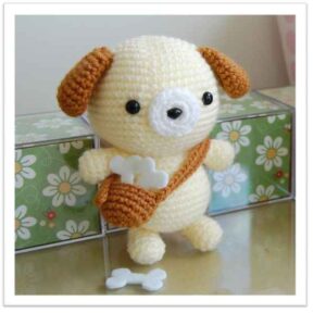 Receita de amigurumi em PDF - Cachorrinho