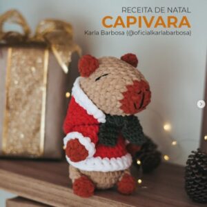 Receita de amigurumi gratuita  - Capivara