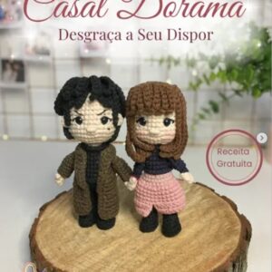 Receita de amigurumi gratuita - Casal dorama - Desgraça a seu dispor