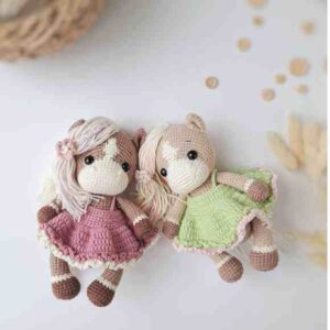 Receita de amigurumi em PDF - Cavalo de Amelie