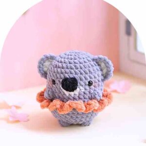 Receita de amigurumi em PDF - Coala Bailarina