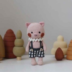 Receita de amigurumi em PDF - Cruz, o Porquinho