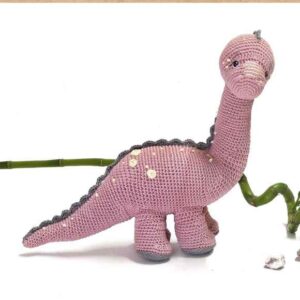 Receita de amigurumi em PDF - Dinossauro Diplodoco