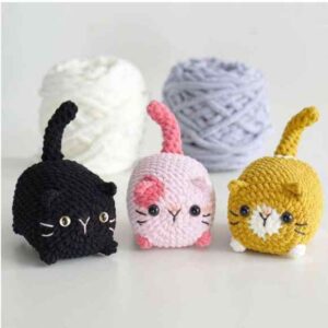 Receita de amigurumi em PDF - Gato Pão