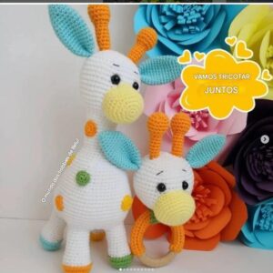 Receita de amigurumi gratuita  - Girafa