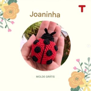Receita de amigurumi gratuita - Joaninha